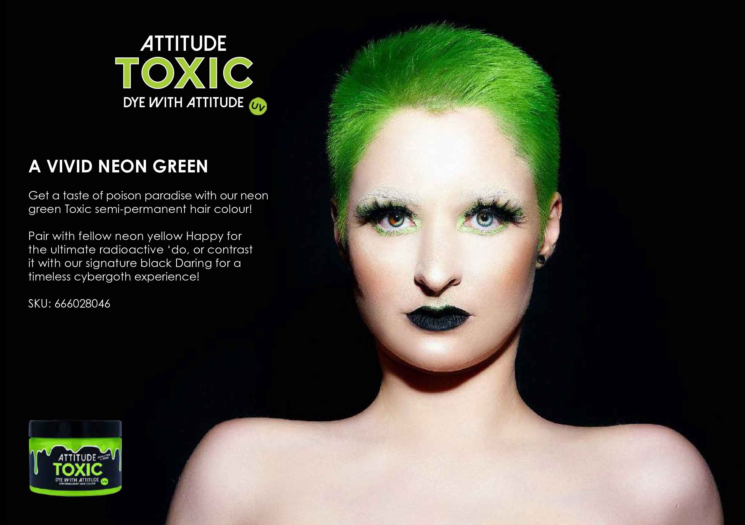 Attitude Hair Dye Attitude Hair Dye Toxic Neon UV Semi permanent hair